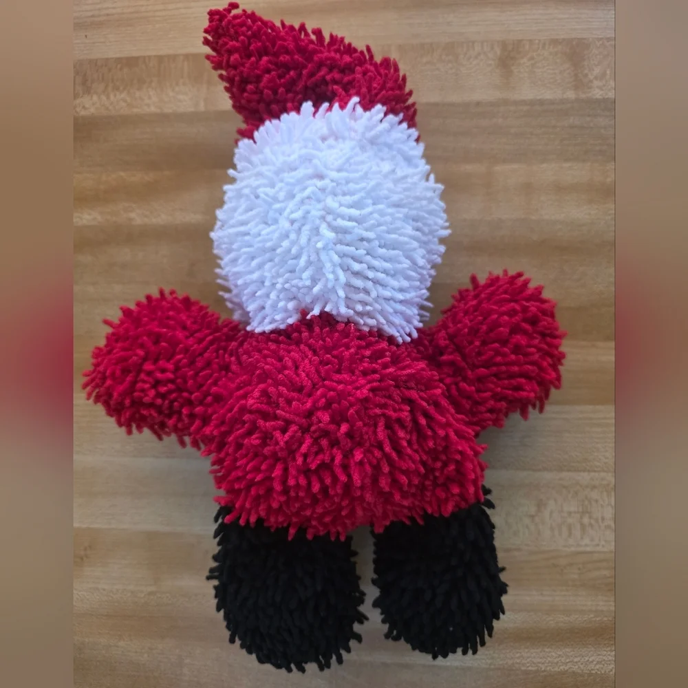 Santa Dog Toy Festive Tuffy Microfiber Ball #DGT8